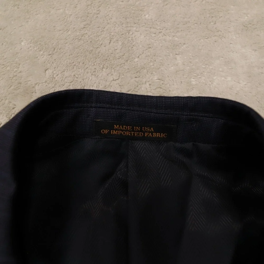 Jos A Bank Reserve Navy Stripe‎ Tailored Fit Wool Blazer Sport Coat size 40L NWT